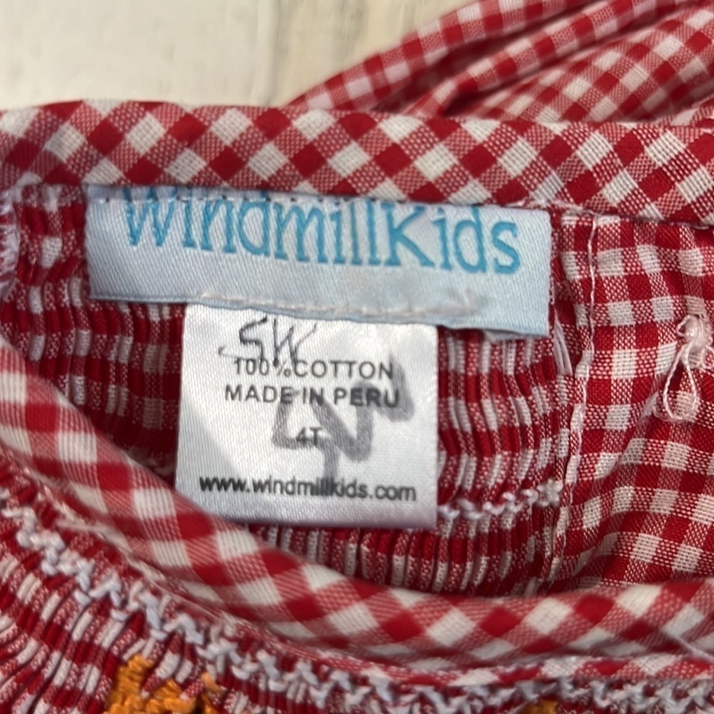 Windmill Kids Lobster Smock Dress Size 4T - Picture 5 of 8